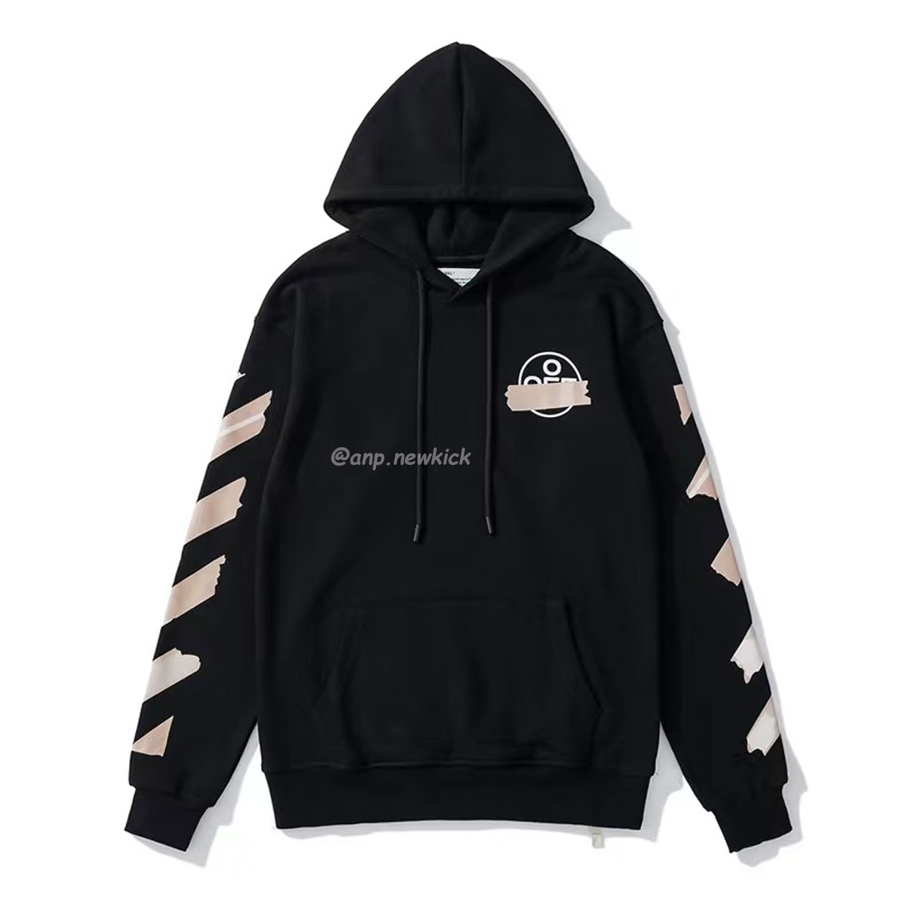 Off White Marker Hoodie Black Fuchsia Red Beige (6) - newkick.app